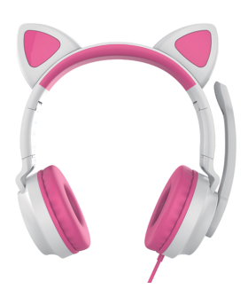 QUMO Гарнитура Game Cat White&pink (GHS 0035)