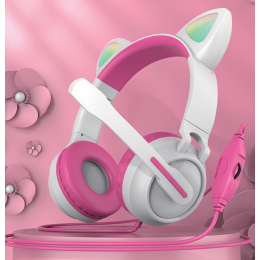 QUMO Гарнитура Game Cat White&pink (GHS 0035)