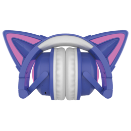 QUMO Гарнитура  Party Cat mini ВТ 0050 фиолетово-голубые