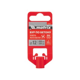 Matrix Бур по бетону, 12 x 400 мм, SDS PLUS c крестовой пластиной 70909