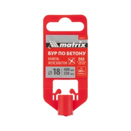 Matrix Бур по бетону, 18 x 400 мм, SDS PLUS c крестовой пластиной 70913