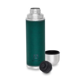 Арктика Термос 108-1000-GN 1000мл.в кожаной оплетке, зелёный