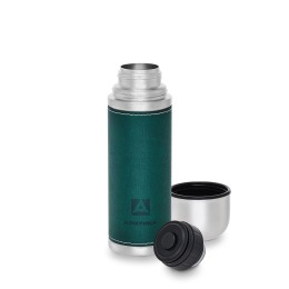 Арктика Термос 108-500-GN 500мл.в кожаной оплетке, зелёный