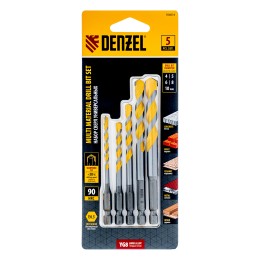 Denzel Набор сверл универсальных, Multi cut, 4-10 мм, 5 шт 706016