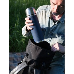 Арктика Термос 108-1000-BL 1000мл.в кожаной оплетке,синий