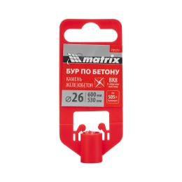Matrix Бур по бетону, 26 x 600 мм, SDS PLUS c крестовой пластиной 70929