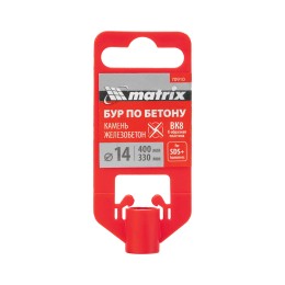 Matrix Бур по бетону, 14 x 400 мм, SDS PLUS c крестовой пластиной 70910