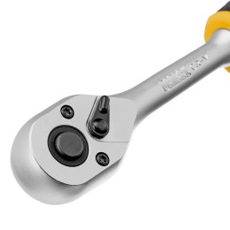 Denzel Ключ-трещотка 3/8", 90 зубьев, с быстрым сбросом, CrV 14032