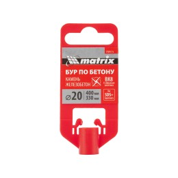 Matrix Бур по бетону, 20 x 400 мм, SDS PLUS c крестовой пластиной 70915
