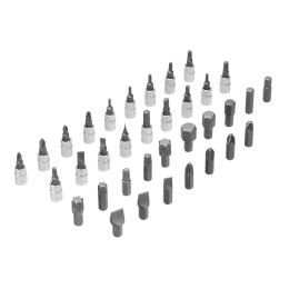 Denzel Набор инструментов, 1/2", 1/4", CrV, S2, пластиковый кейс, 109 предметов 15814