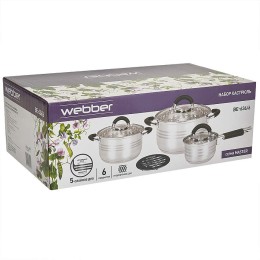WEBBER Набор посуды 6 пр (2,7 л, 3,6 л) BE-636/6