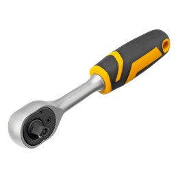 Denzel Ключ-трещотка 1/4", 90 зубьев, с быстрым сбросом, CrV  14031