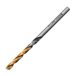 Denzel Сверло спиральное по металлу 3 x 61мм, Р6М5, Golden Tip, многогранная заточка, 2шт. 718268
