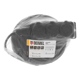 Denzel Удлинитель-шнур силовой Top Series, КГТТ, 20м, 3 розетки, 3 x 1,5 мм 37422