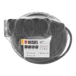 Denzel Удлинитель-шнур силовой Top Series, КГТТ, 20м, 3 розетки, 3 x 2,5 мм 37423