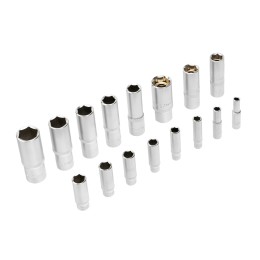 Denzel Набор инструментов, 1/2", 1/4", CrV, S2, пластиковый кейс, 109 предметов 15814