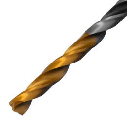 Denzel Сверло спиральное по металлу 4 x 75мм, Р6М5, Golden Tip, многогранная заточка 718272