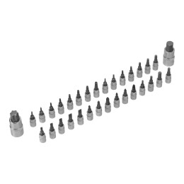 Denzel Набор инструментов, 1/2", 3/8", 1/4", CrV, S2, пластиковый кейс, 232 предмета 15808