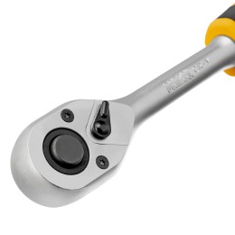 Denzel Ключ-трещотка 1/2", 90 зубьев, с быстрым сбросом, CrV 14033