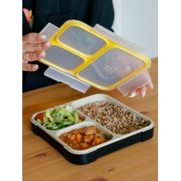 Арктика Ланч бокс 800мл. 033-800 черн/желт