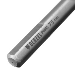Denzel Сверло спиральное по металлу 7,5 x 109 мм, Р6М5, Golden Tip 718238