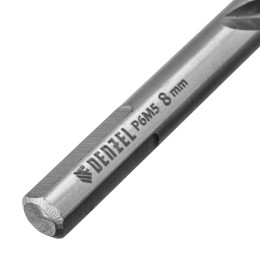 Denzel Сверло спиральное по металлу 8 x 117 мм, Р6М5, Golden Tip 718239