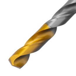 Denzel Сверло спиральное по металлу 7,5 х 156 мм, Р6М5, Golden Tip, удлиненное 718259