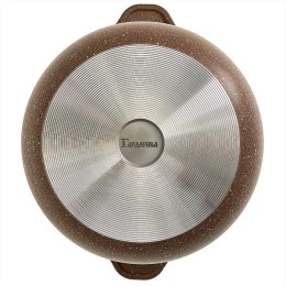 Delta Кастрюля 3 л алюминиевая с антипригарным покрытием и стеклянной крышкой 1703-07-10 серии "Алтай"