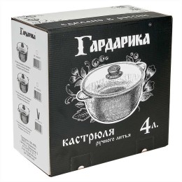 Delta Кастрюля 3 л алюминиевая с антипригарным покрытием и стеклянной крышкой 1703-07-10 серии "Алтай"