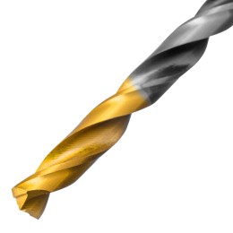 Denzel Сверло спиральное по металлу 5,5 x 93мм, Р6М5, Golden Tip, многогранная заточка 718277