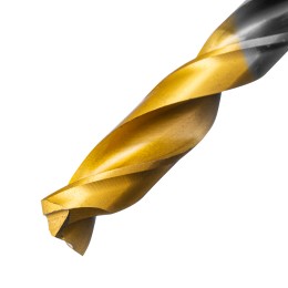 Denzel Сверло спиральное по металлу 9 x 125мм, Р6М5, Golden Tip, многогранная заточка 718284