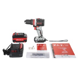 P.I.T. Дрель ударная аккум. бесщёточная PSB20H-10C/1