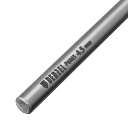 Denzel Сверло спиральное по металлу 4,5 х 126 мм, Р6М5, Golden Tip, удлиненное 718252