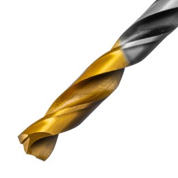 Denzel Сверло спиральное по металлу 6,5 x 93мм, Р6М5, Golden Tip, многогранная заточка 718279