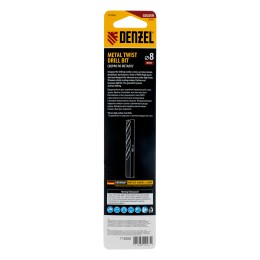 Denzel Сверло спиральное по металлу 8 х 165 мм, Р6М5, Golden Tip, удлиненное 718260