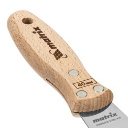 Matrix Шпательная лопатка из нержавеющей стали, 40 мм, буковая рукоятка, EFP 85610