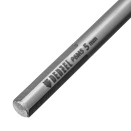 Denzel Сверло спиральное по металлу 5 х 132 мм, Р6М5, Golden Tip, удлиненное 718254