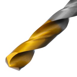 Denzel Сверло спиральное по металлу 10 x 133 мм, Р6М5, Golden Tip 718242