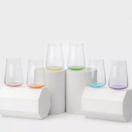 BOHEMIA Набор стаканов для воды/виски 350 мл, Алекс декор RAINBOW FRESH 23026/350/D4665