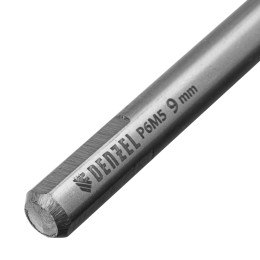 Denzel Сверло спиральное по металлу 9 х 175 мм, Р6М5, Golden Tip, удлиненное 718262