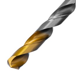 Denzel Сверло спиральное по металлу 12 x 205 мм, Р6М5, Golden Tip, удлиненное 718265