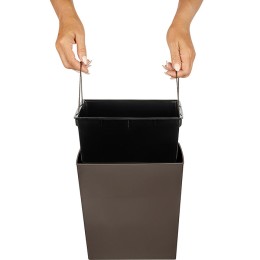 Delta Горшок для цветов InGreen London CUBE 177х177 мм, 4,2 л, c дренажной вставкой IG780010105 французский платан