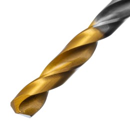 Denzel Сверло спиральное по металлу 5 х 132 мм, Р6М5, Golden Tip, удлиненное 718254