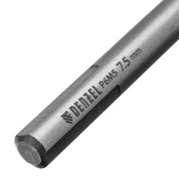 Denzel Сверло спиральное по металлу 7,5 x 109мм, Р6М5, Golden Tip, многогранная заточка 718281