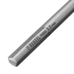 Denzel Сверло спиральное по металлу 5,5 х 139 мм, Р6М5, Golden Tip, удлиненное 718255