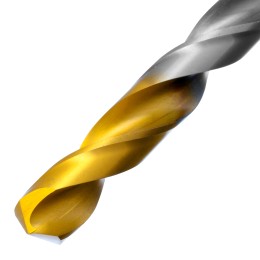 Denzel Сверло спиральное по металлу 10 х 184 мм, Р6М5, Golden Tip, удлиненное 718263