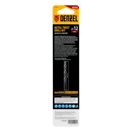 Denzel Сверло спиральное по металлу 12 x 151мм, Р6М5, Golden Tip, многогранная заточка 718287