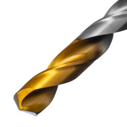 Denzel Сверло спиральное по металлу 12 x 151 мм, Р6М5, Golden Tip 718244