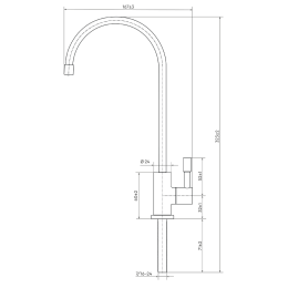 БАРЬЕР Кран для чистой воды серебро