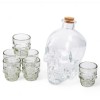 Набор для водки GLASSERIE Штоф Skull 800мл + 6 стопок 50мл. GL002